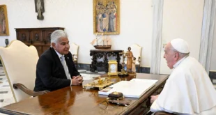 Presidente de Panamá se reúne con el Papa Francisco en audiencia privada en el Vaticano