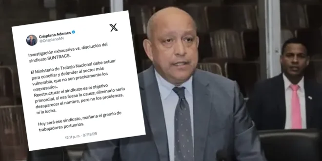 Diputado Adames Alza La Voz en Favor del Derecho Sindical