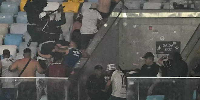 Incidentes en el Maracaná: Enfrentamientos entre la Policía Brasileña e Hinchas de Lanús durante la Copa Sudamericana