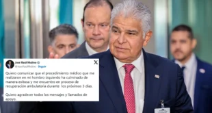 José Raúl Mulino: Exitosa cirugía y recuperación ambulatoria del Presidente de Panamá