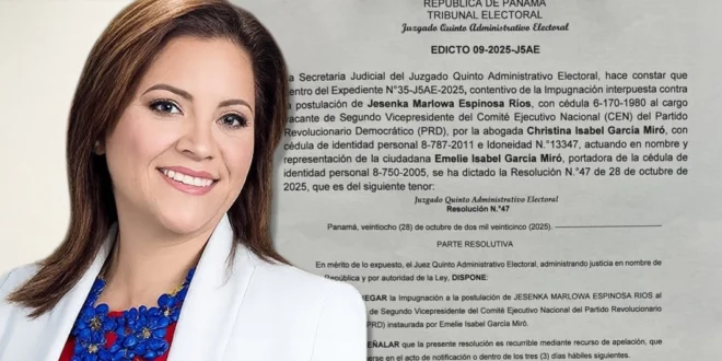 Niegan impugnación contra Jesenka Espinosa