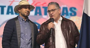 Ministro Orillac abanderado en Boquete