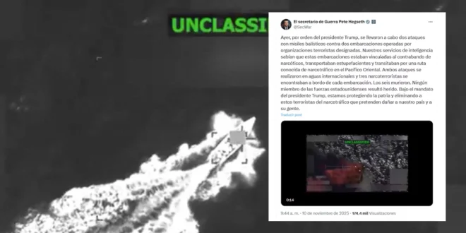 Estados Unidos lanza operación letal contra “narcolanchas” en el Pacífico: al menos seis muertos