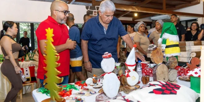 Presidente Mulino destaca la importancia de las segundas oportunidades durante su visita al Bazar “Los Retazos Tienen Magia”