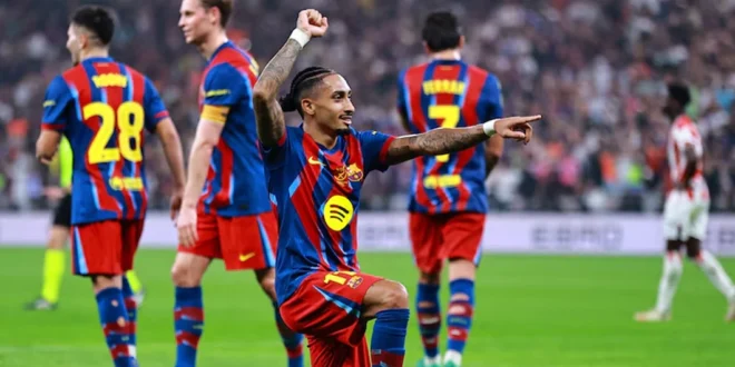 El Barça vuela a la final: 'Manita' histórica al Athletic en la Supercopa