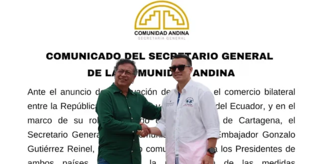 Ecuador y Colombia buscan salida diplomática ante escalada arancelaria