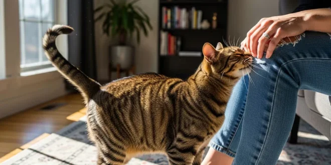 Mucho más que caricias: La ciencia revela por qué tu gato se frota contra ti