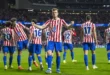 Alexander Sorloth celebrando su hat-trick con el Atlético de Madrid en el Metropolitano