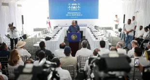 Presidente Mulino durante su programa semanal desde Puerto Armuelles