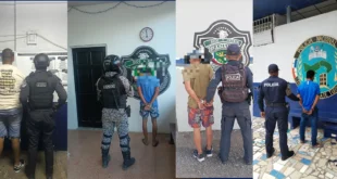 Agentes de la Policía Nacional realizando operativos de seguridad en Panamá.