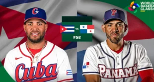 Poster enfrentamiento Panamá vs Cuba en el Clásico Mundial 2026