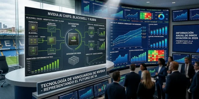 Chips de inteligencia artificial de Nvidia de última generación Blackwell y Rubin