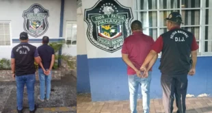 Agentes de la Policía Nacional en operativo de captura en Capira