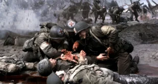 Escena de desembarco en Normandía de la película Rescatando al soldado Ryan