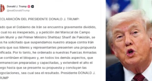 Trump publicó una declaración en la que anunció la extensión del alto el fuego con Irán