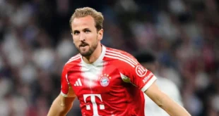 Harry Kane celebrando su gol ante el Real Madrid