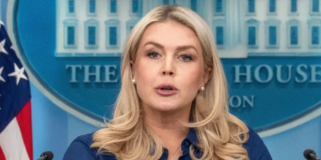 Karoline Leavitt, portavoz de la Casa Blanca