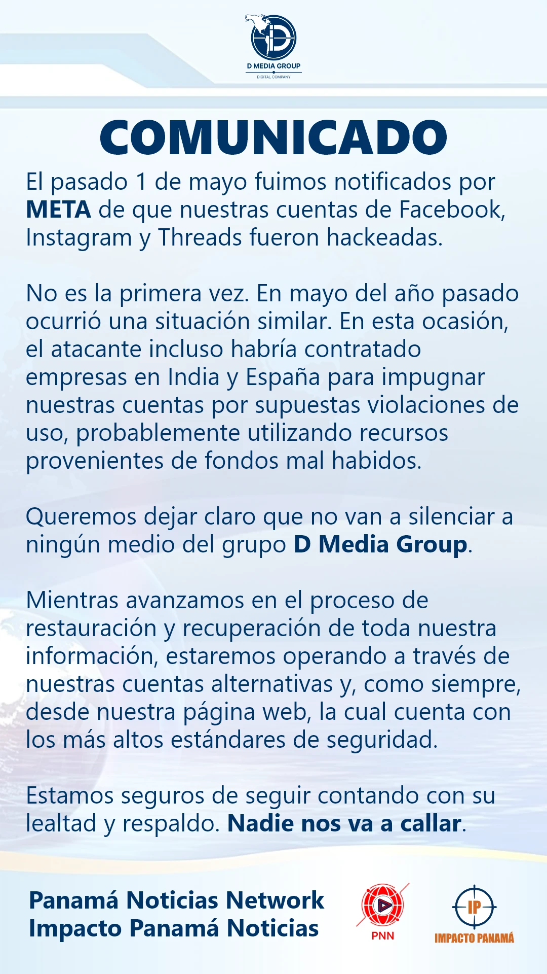 Comunicado DMG