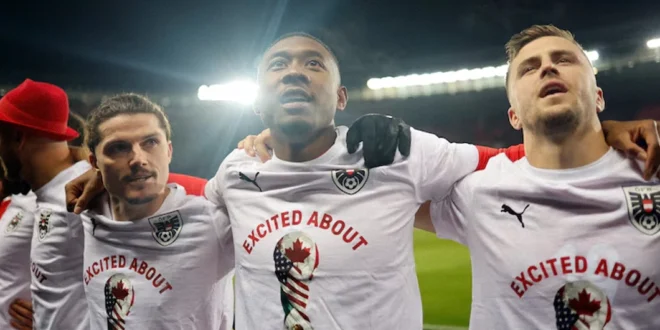 David Alaba entrenando con la selección de Austria