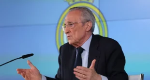 Florentino Pérez en rueda de prensa sobre las elecciones del Real Madrid