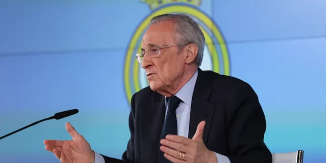 Florentino Pérez en rueda de prensa sobre las elecciones del Real Madrid