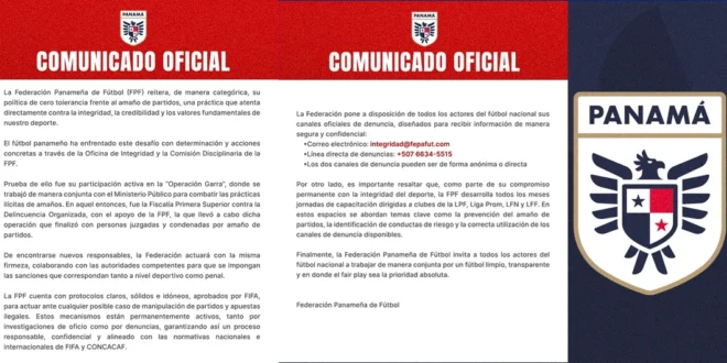 Comunicado FPF