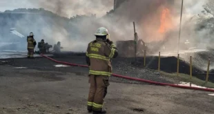 Investigación del incendio en el puente de las Américas