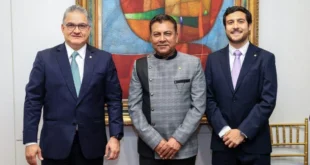 El Ministro de la Presidencia Juan Carlos Orillac en reunión estratégica con autoridades de Guyana