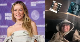 Olivia Wilde posando en una alfombra roja durante un festival de cine