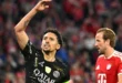Marquinhos celebrando la clasificación a la final de la Champions League en el Allianz Arena
