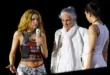 Shakira ensayando en el escenario de la playa de Copacabana
