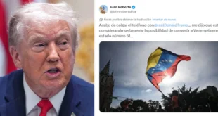 Declaraciones de Donald Trump sobre la posible anexión de Venezuela