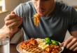 Plato equilibrado con vegetales, proteína magra y carbohidratos complejos para pacientes con diabetes.