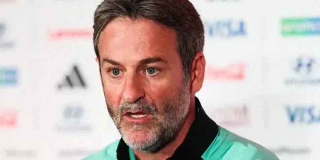 Thomas Christiansen durante una conferencia de prensa en el Mundial 2026