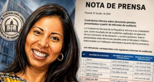Denuncias penales de la Contraloría de Panamá y el caso de Nadia del Rio