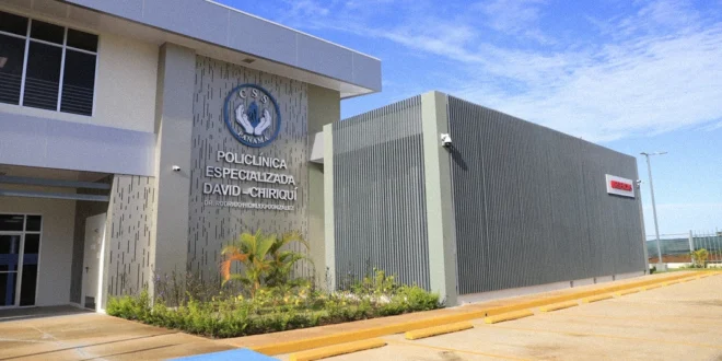 Fachada de la nueva Policlínica Dr. Rodrigo Hidalgo de la CSS en Alto Verde, David