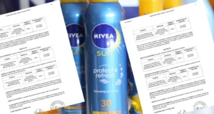 Retiro de protectores solares Nivea por Minsa