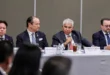 El presidente de Panamá José Raúl Mulino presentando planes de inversión ante empresarios mexicanos