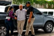 Noriel Araúz llegando al Sistema Penal Acusatorio de Plaza Ágora