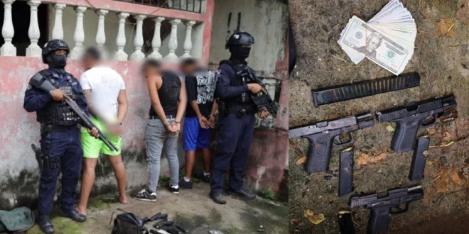 Efectivos de la Policía Nacional durante la Operación Laberinto en San Miguelito
