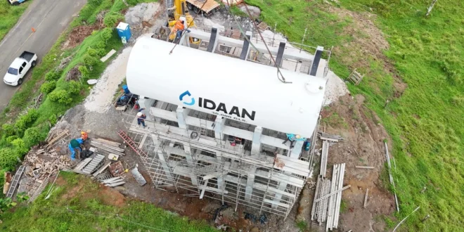 Construcción de la planta potabilizadora en Cuipo, Colón, supervisada por el IDAAN