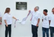 El Presidente Mulino durante la inauguración de las nuevas instalaciones deportivas en Changuinola.