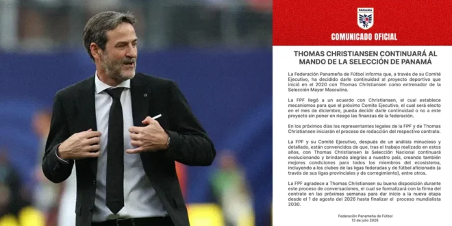 Continuidad de Thomas Christiansen como técnico de la selección de Panamá