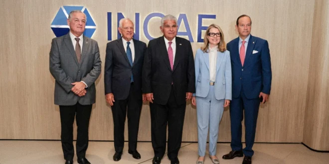 Firma del convenio educativo entre INCAE e IFARHU presidido por José Raúl Mulino en Panamá