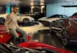 Cristiano Ronaldo junto a sus autos de lujo en una publicación de redes sociales