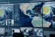 Mapa satelital del Atlántico mostrando baja actividad ciclónica por El Niño