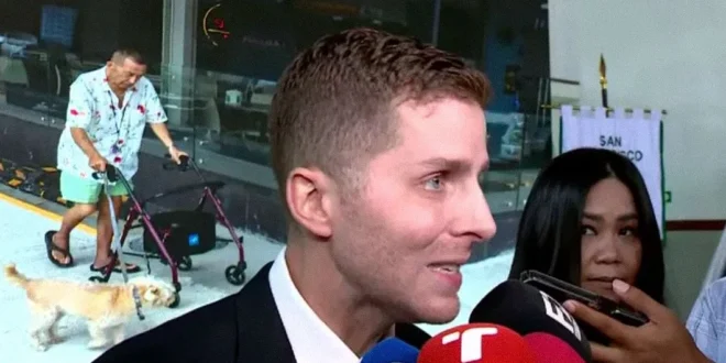 Mayer Mizrachi dando declaraciones sobre la situación en la Alcaldía de Panamá