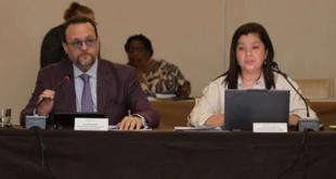 Ministro del MICI Julio Moltó durante la reunión del CNFCP en Panamá