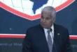 Presidente José Raúl Mulino durante la apertura del Foro de la Coalición de las Américas Contra los Cárteles en Panamá.