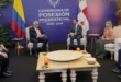 Reunión bilateral entre José Raúl Mulino y Abelardo de la Espriella en Cali discutiendo acuerdos energéticos y fronterizos.